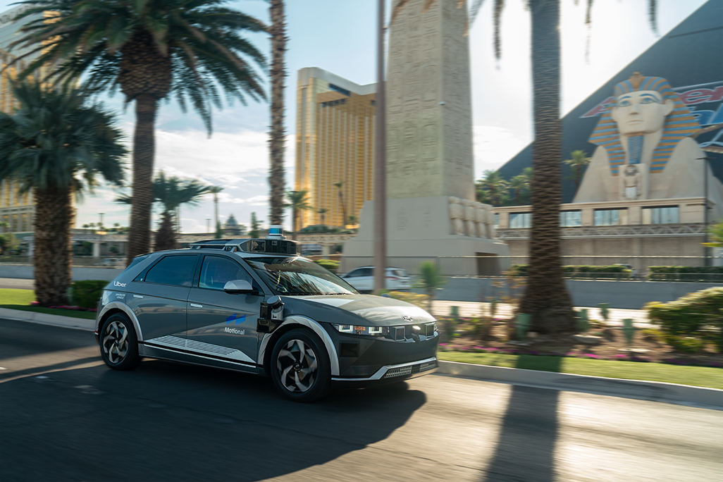 Motional's all-electric IONIQ 5 robotaxi on the Uber network in Las Vegas