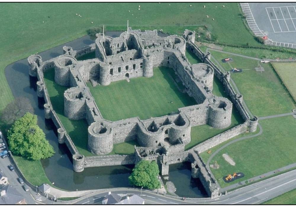 A photo of Beaumaris Castle in Wales 