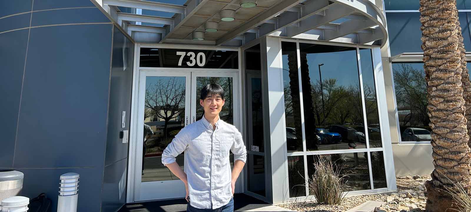 Seungho at the Las Vegas office
