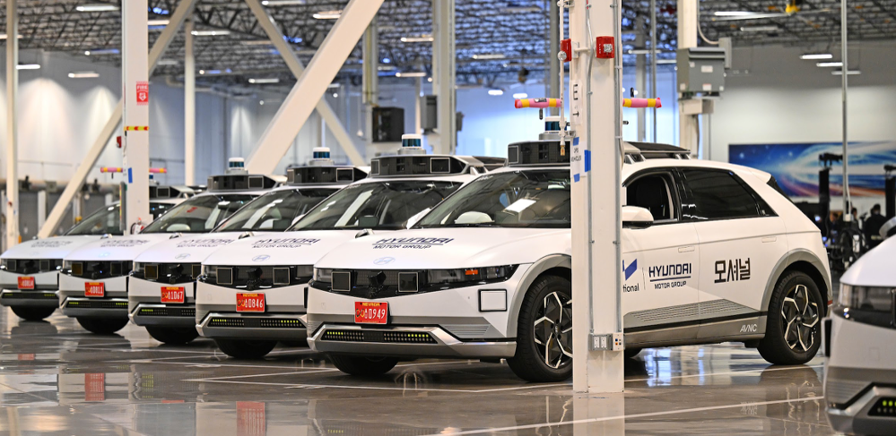 The Motional IONIQ 5 robotaxi fleet in our Las Vegas Technical Center