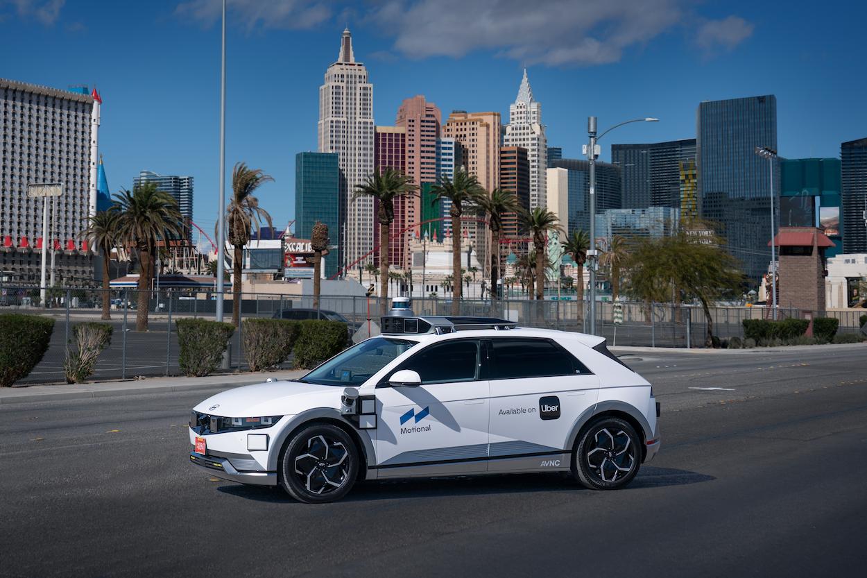 A Motional and Uber Robotaxi in Las Vegas